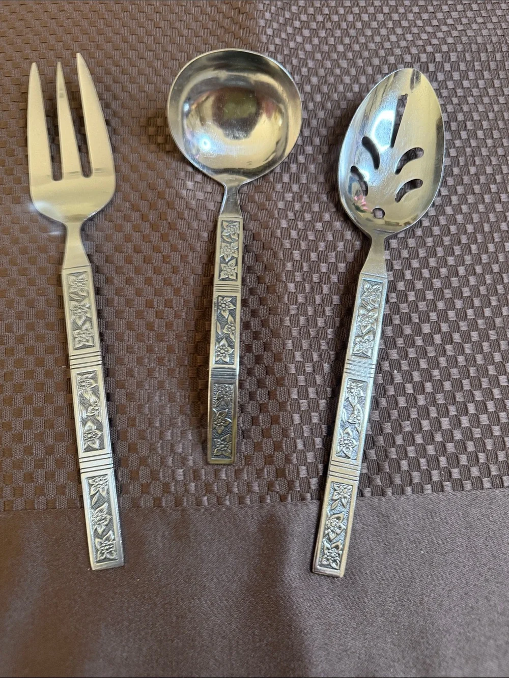 Vintage DALMATIA by PRESENT JAPAN Stainless Serving Set - 5 Piece